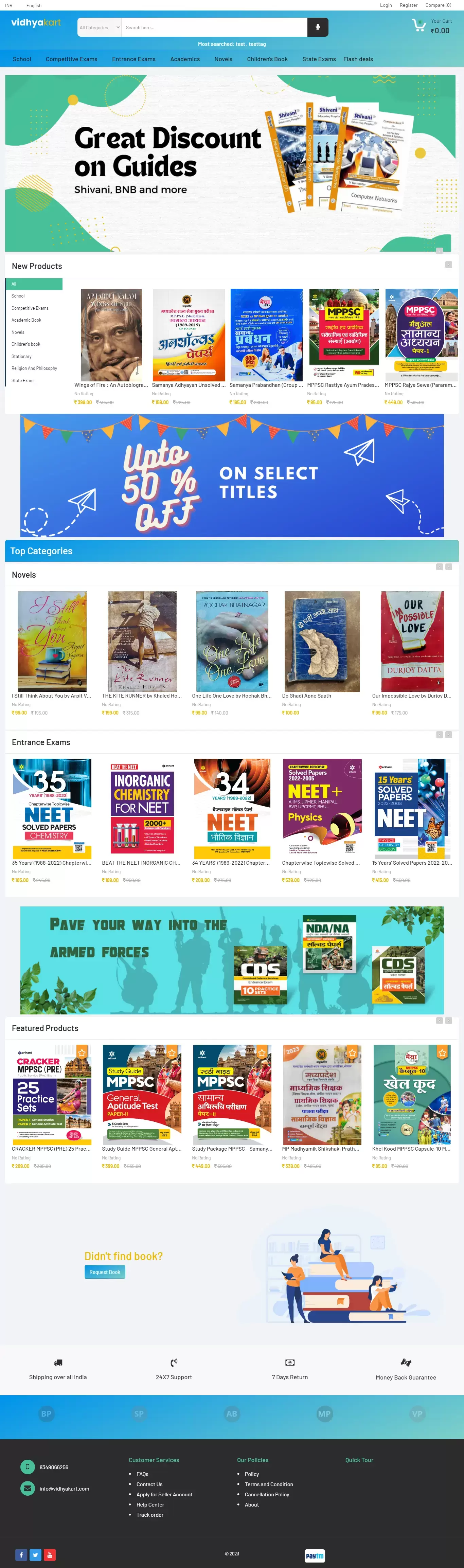 Vidhyakart - eCommerce for books & stationary